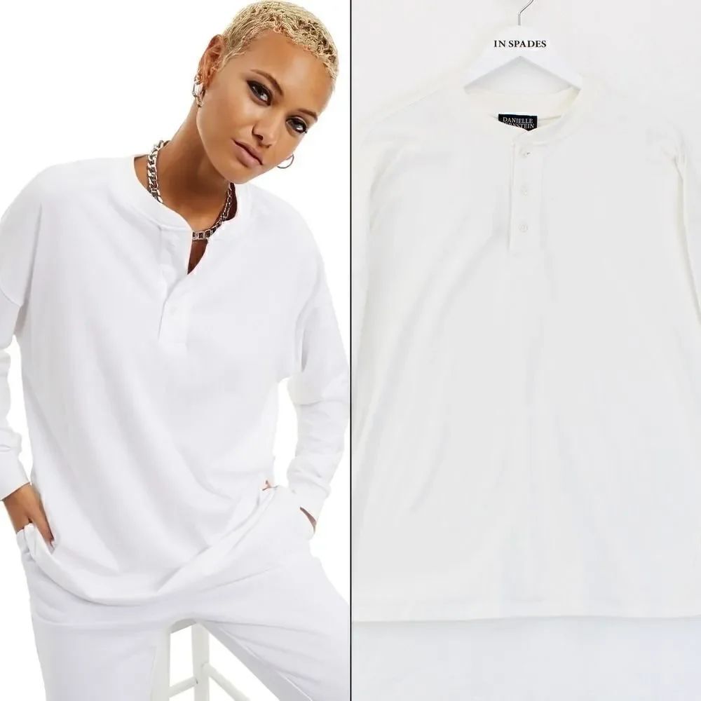 Danielle Bernstein Cotton Henley Top
